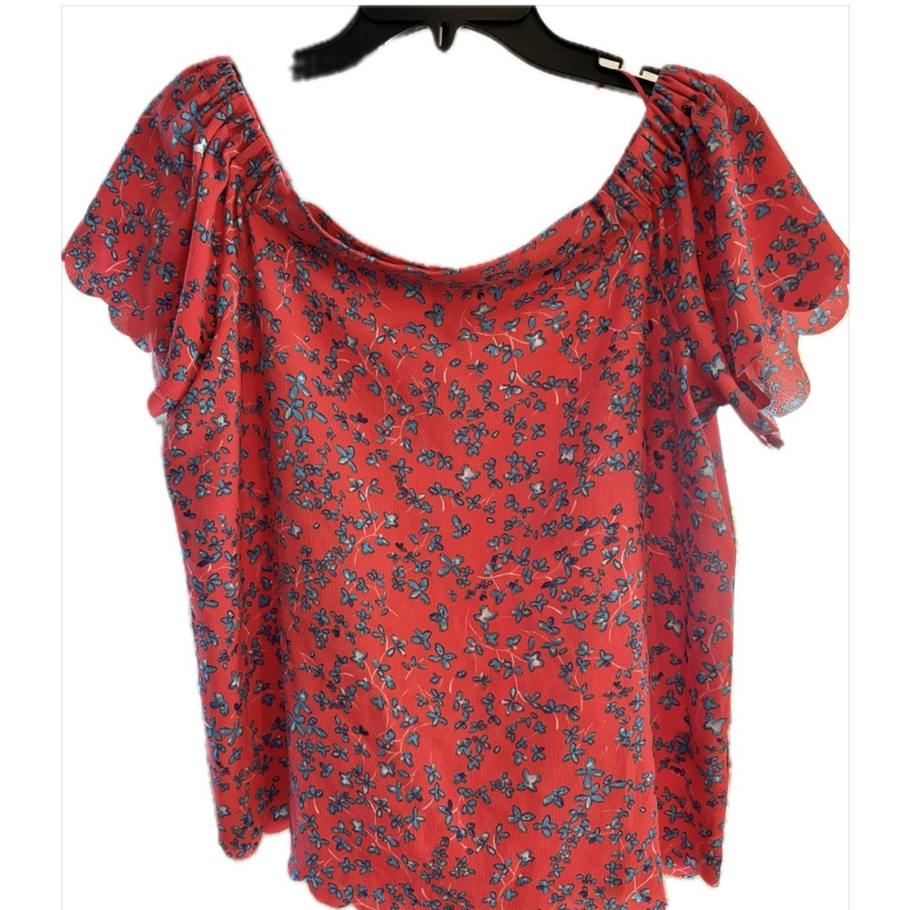 Elle Pink Floral Blouse